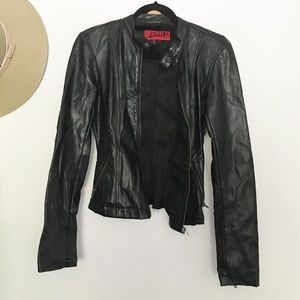 Tripp NYC Faux Leather Moto Jacket